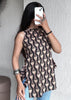 Black halterneck short kurti