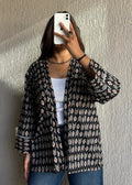 Shrug Black oversized cotton