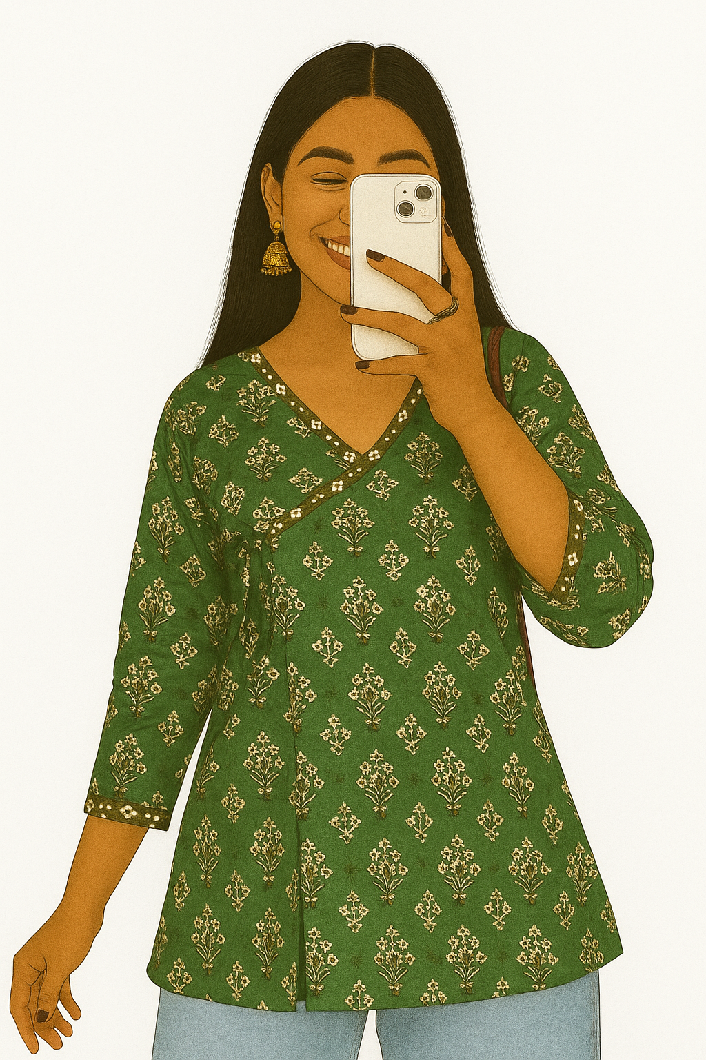 Wrap tie shortkurti