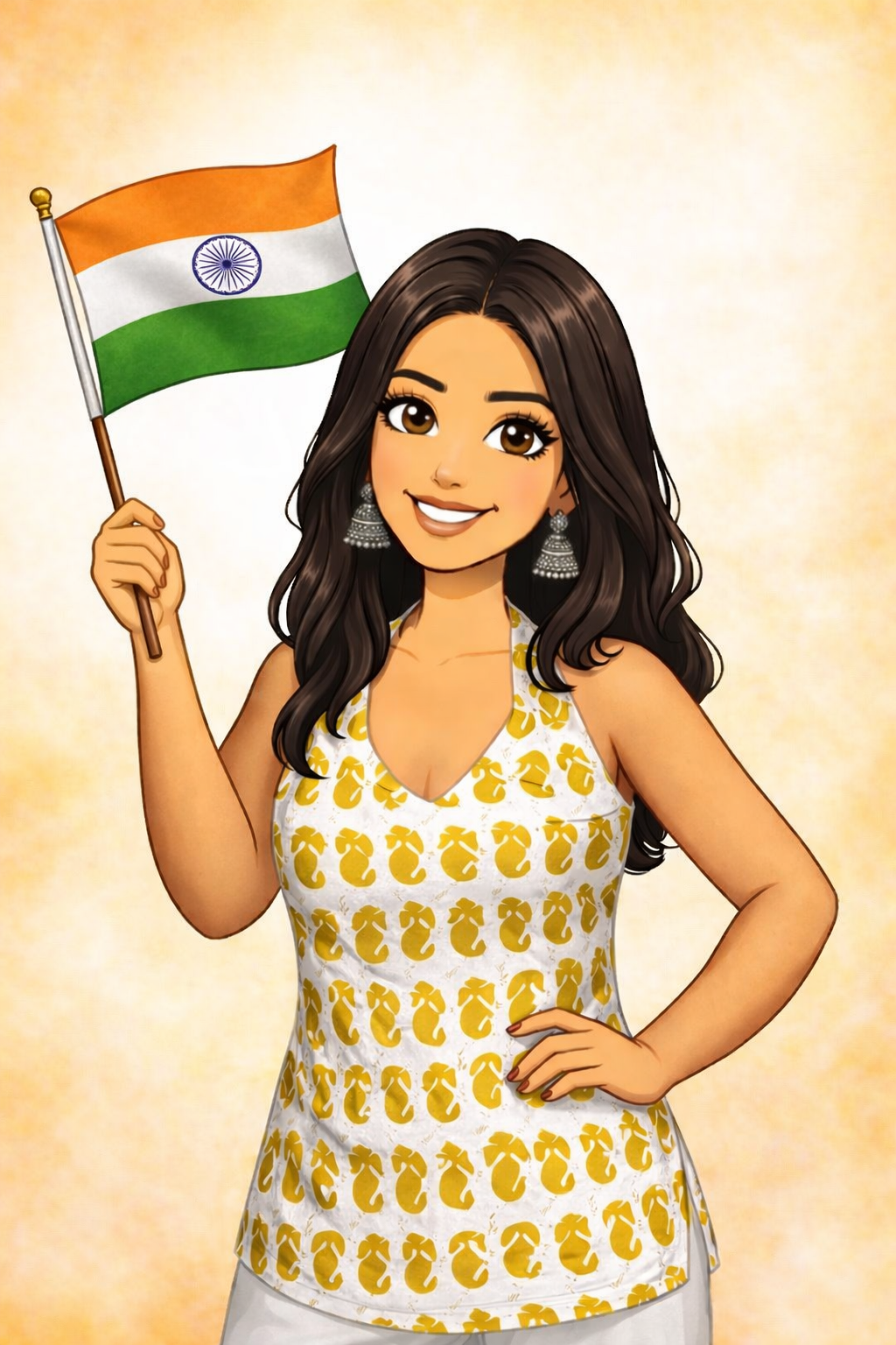 Backless short kurti