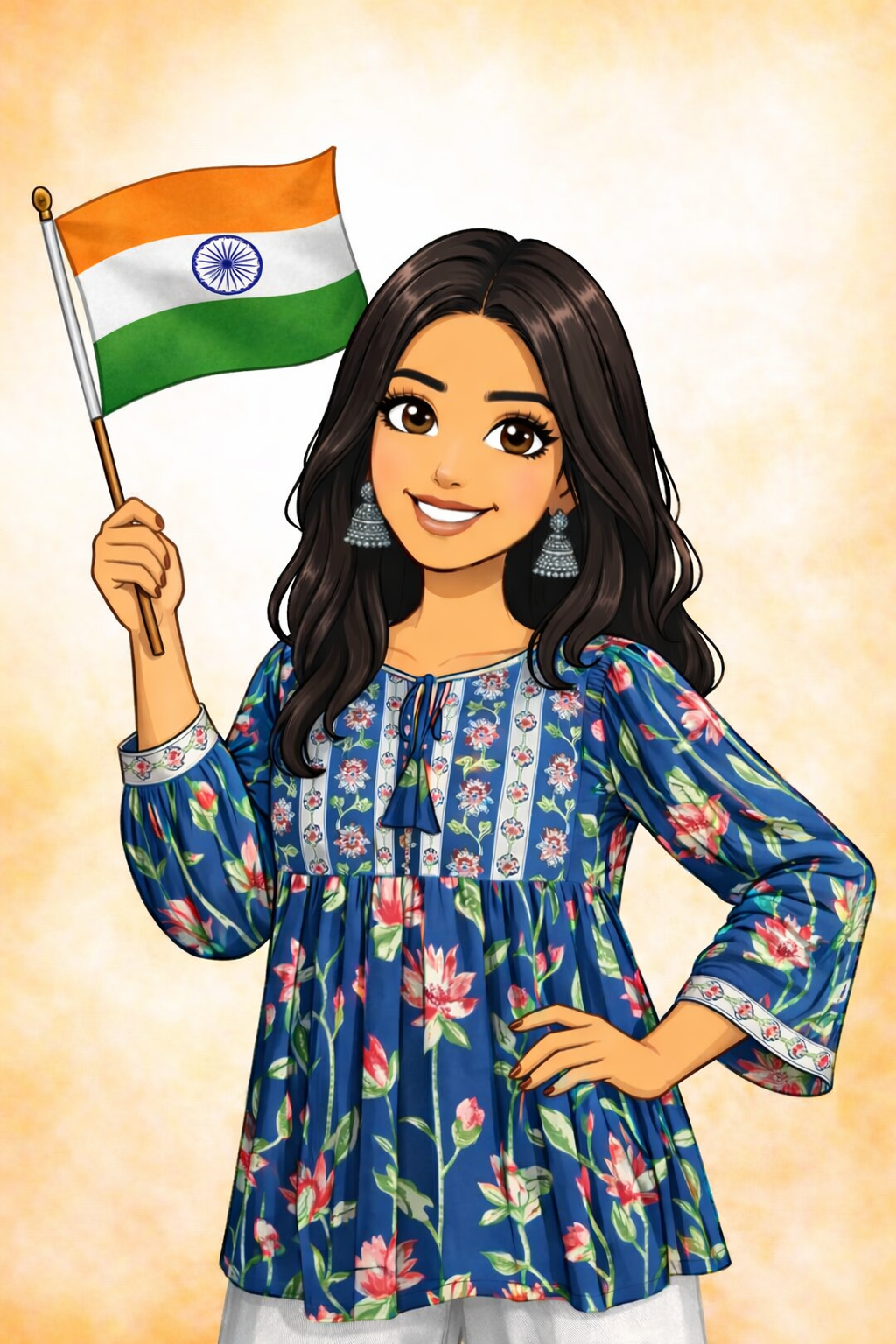 Boho style short kurti