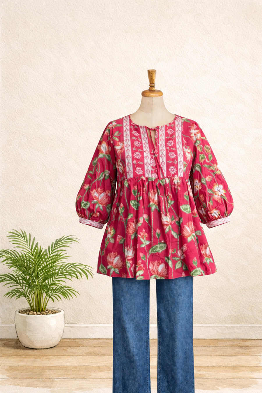 Boho style short kurti