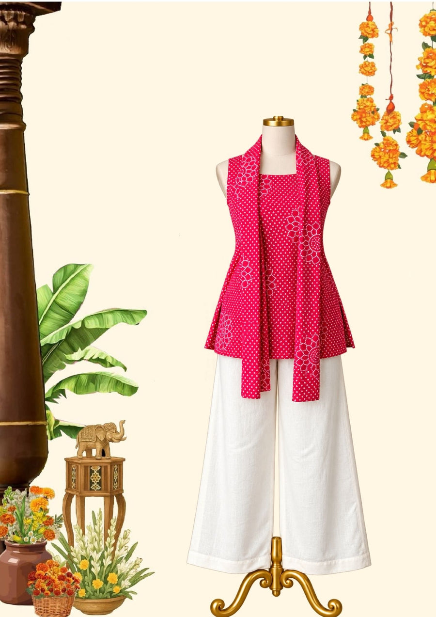 Bandhani short kurtis