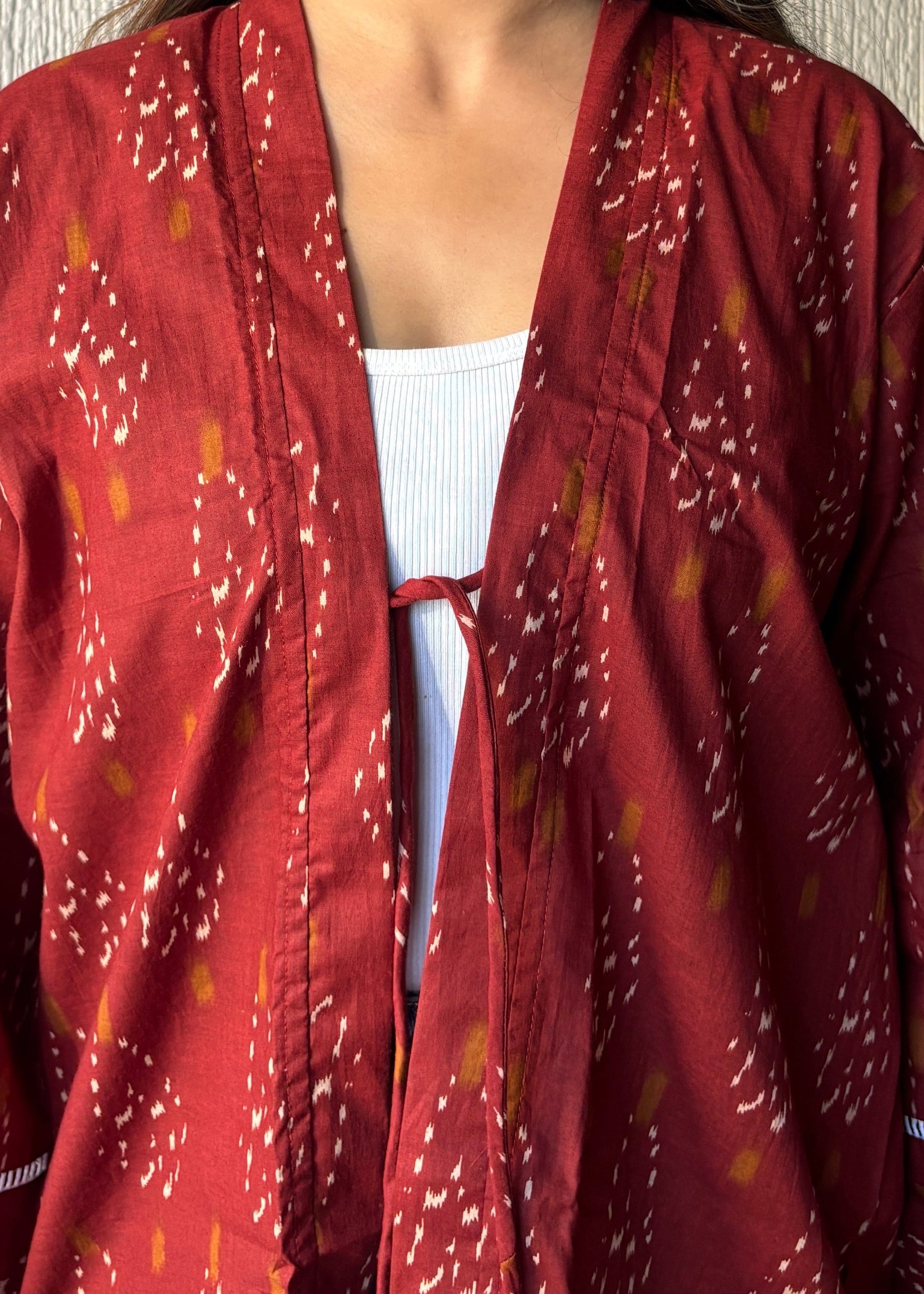 Rust oversized shrug