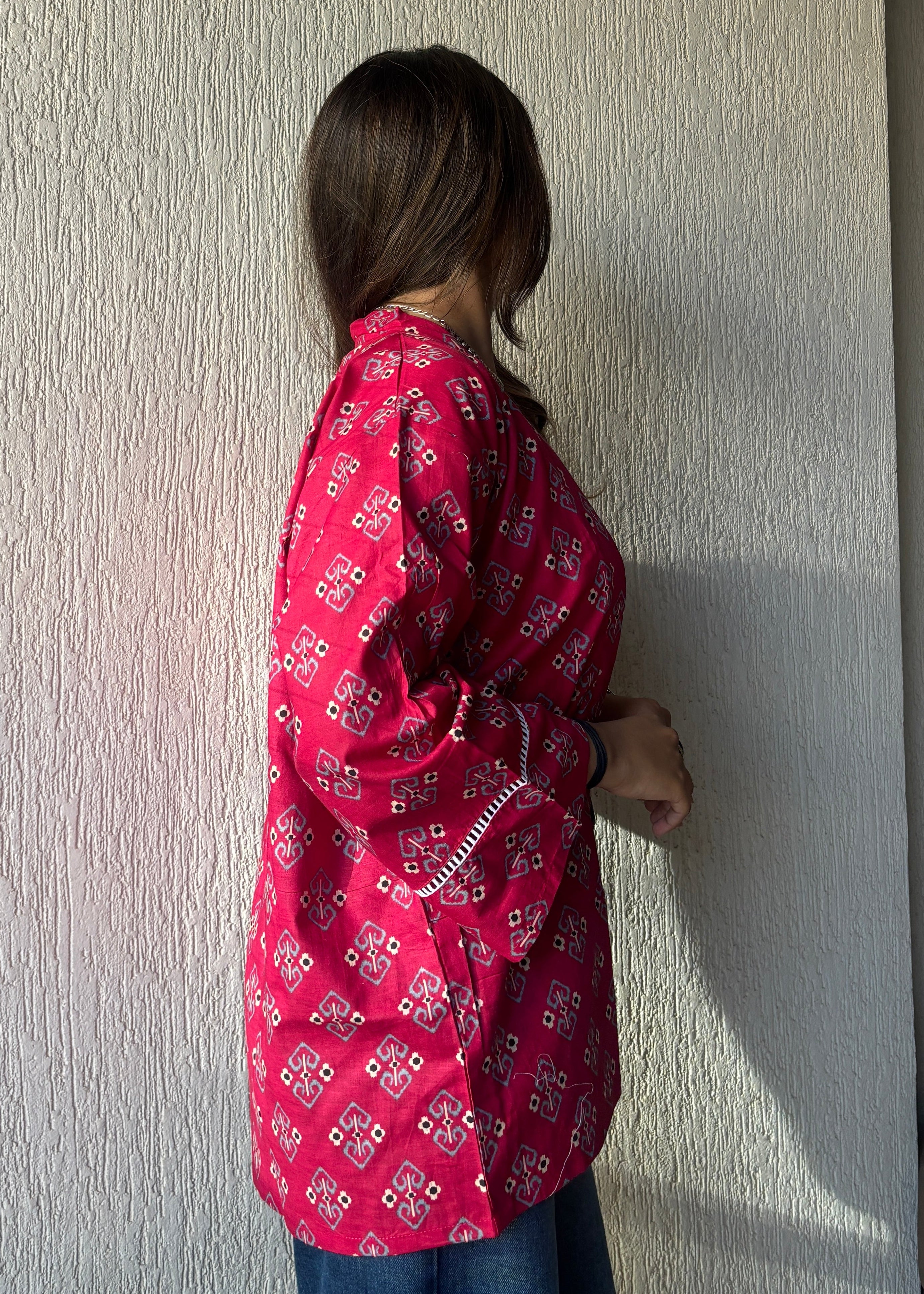 Pink oversized shrug