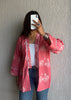Rose Pink bicycle oversized shrug