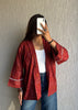 Rust oversized shrug