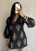 Black Not so basic short kurti