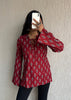 Red bossy short kurti