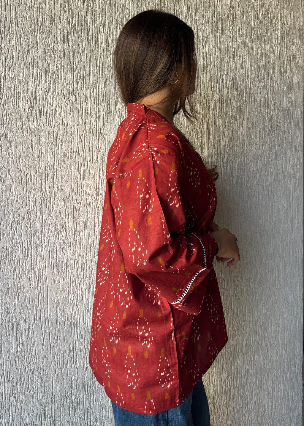 Rust oversized shrug