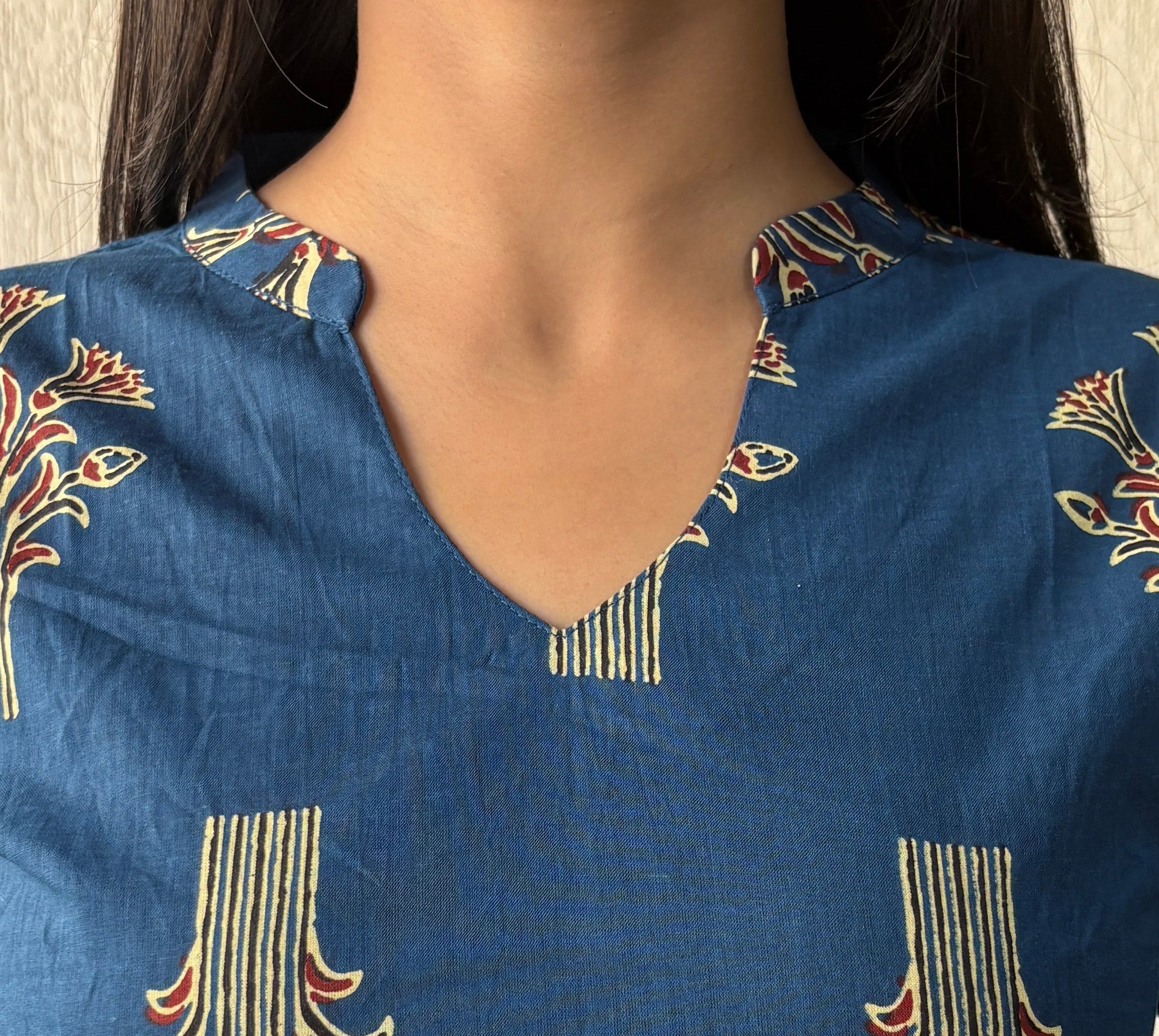 Dark teal Not so basic short kurti