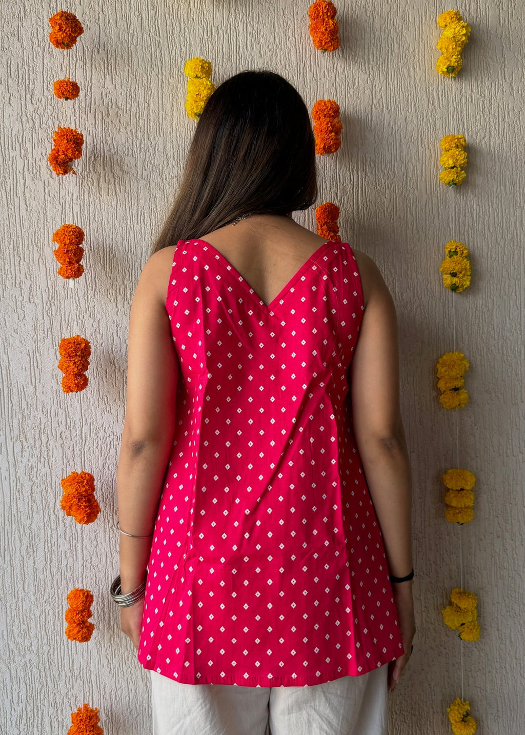 Rani Diamond cotton short kurti
