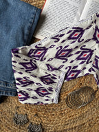 Purple Not so basic cotton short kurti
