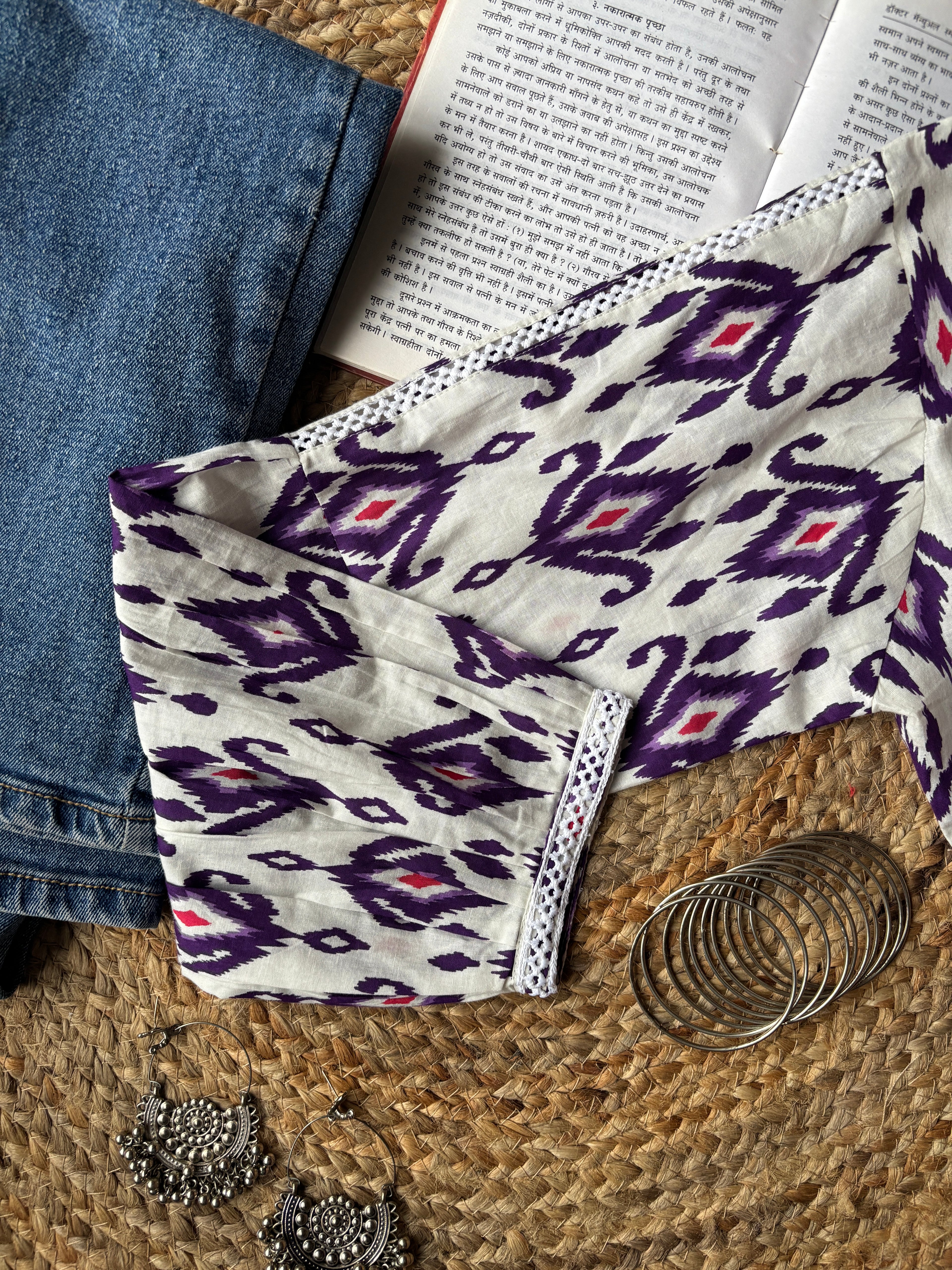 Purple Not so basic short kurti