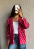 Pink oversized shrug