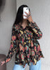 Black peplum short kurti