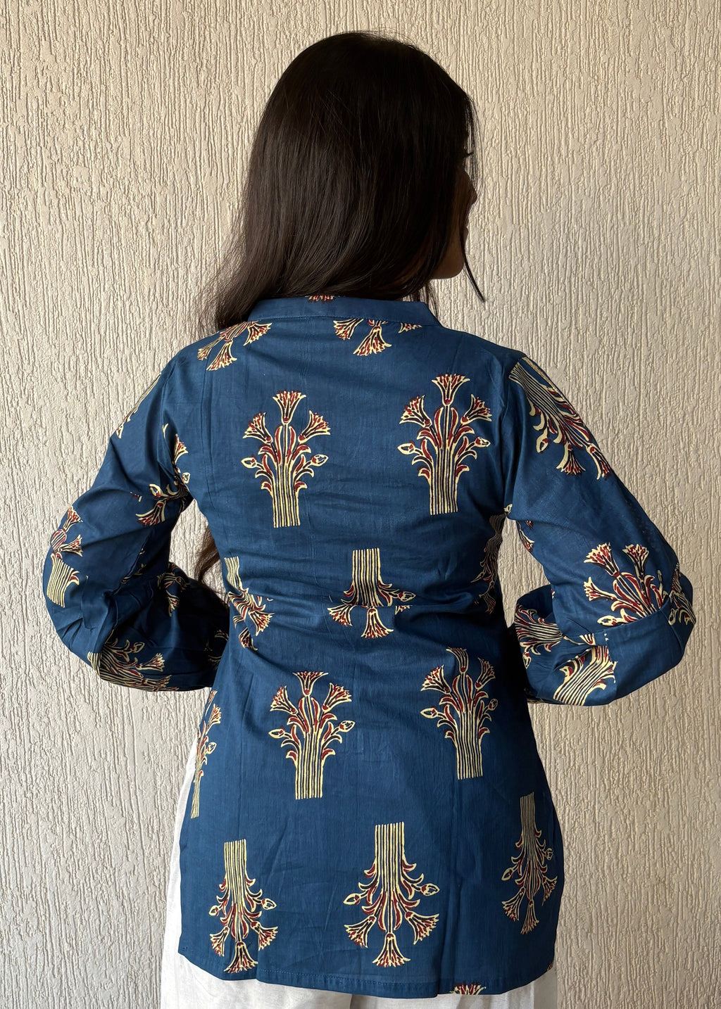 Dark teal Not so basic short kurti