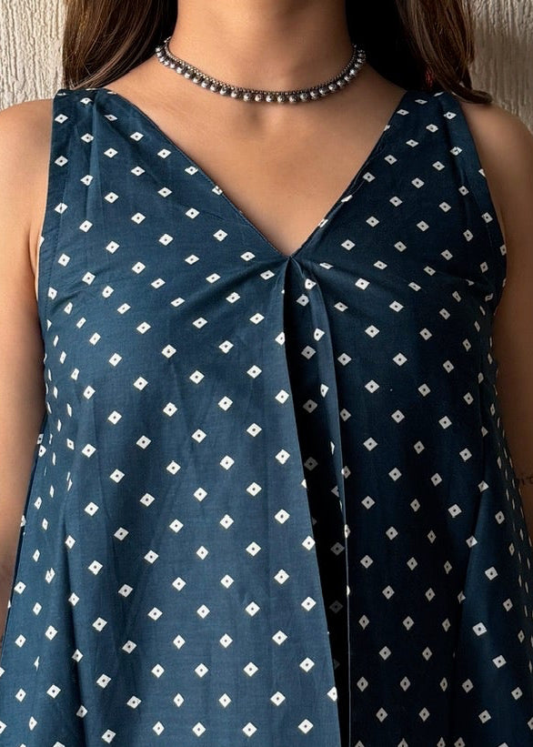 Peacock Diamond cotton short kurti