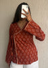 Rust bandhani short kurti