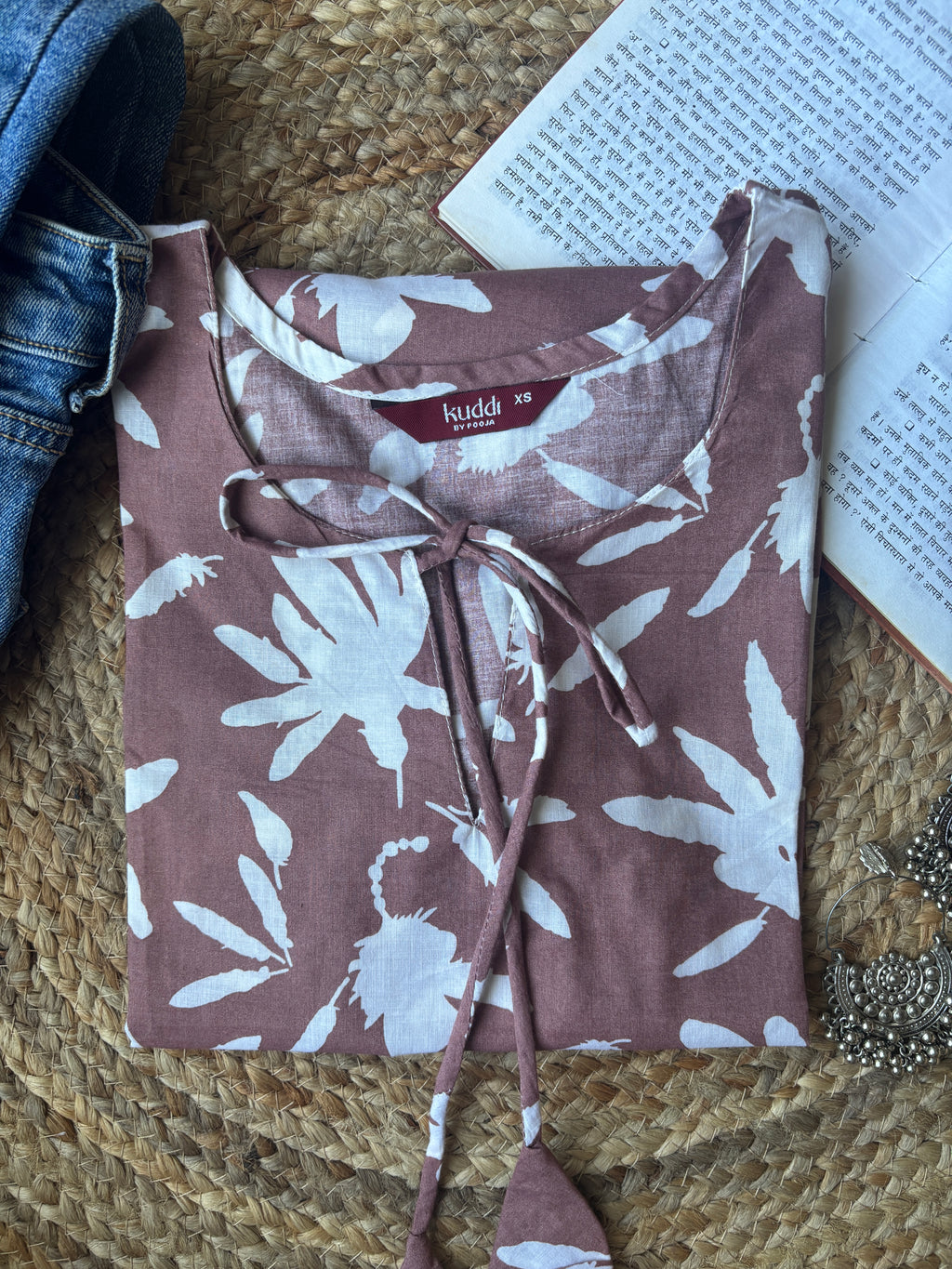 Chocolate bellsleeves short kurti