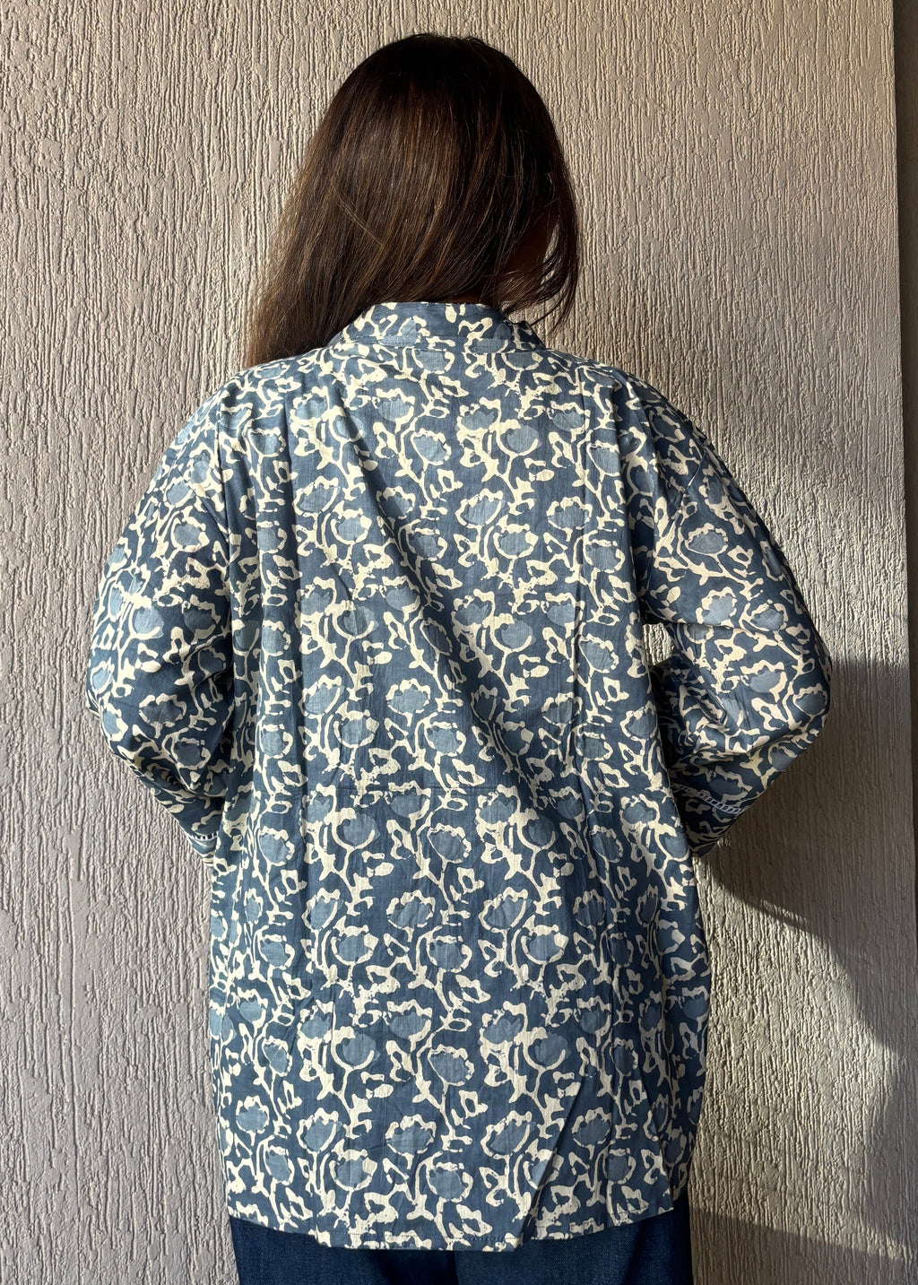 Floral oversized shrug