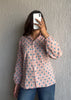Baby pink geometric shirt