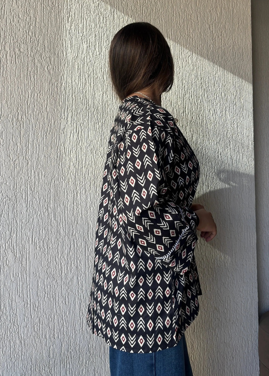 Black oversized shrug