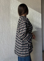 Shrug Black oversized cotton