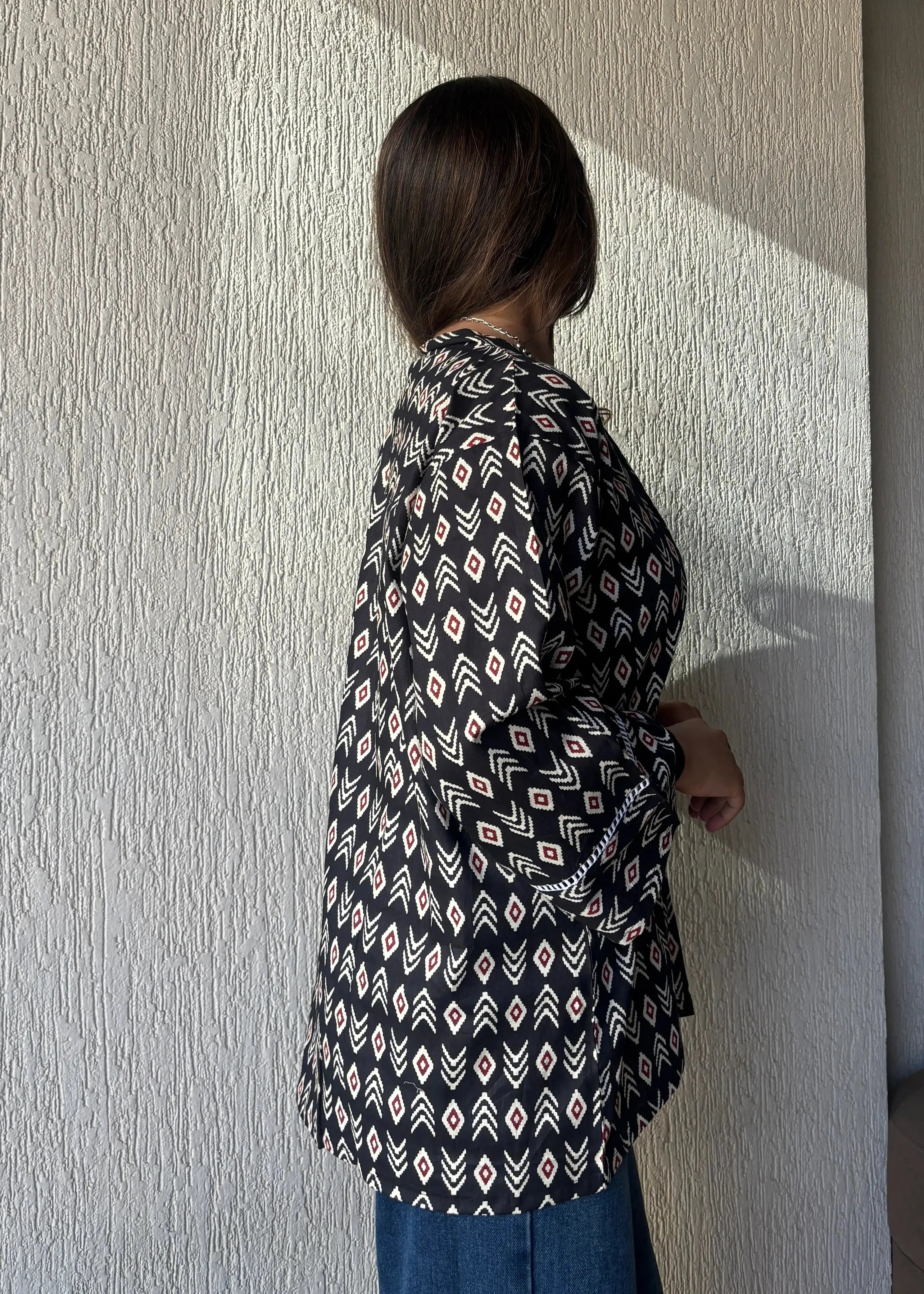 Black oversized shrug