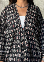 Shrug Black oversized cotton