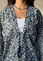 Shrug Floral oversized cotton