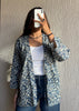 Floral oversized shrug