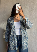 Shrug Floral oversized cotton