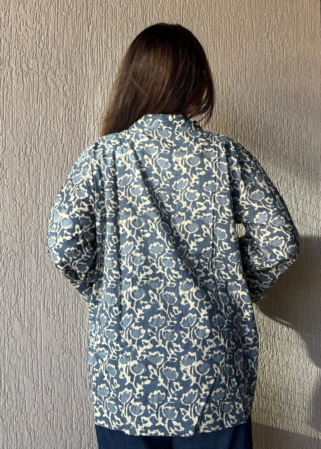 Floral oversized shrug