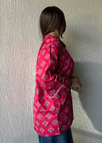Shrug Pink oversized cotton