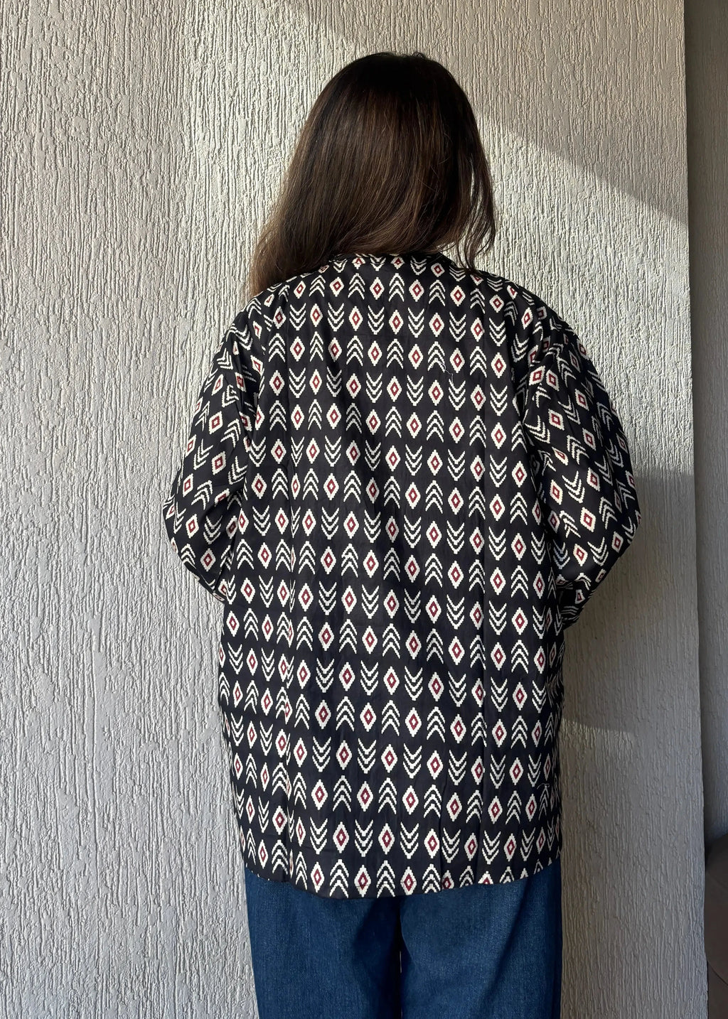 Black oversized shrug