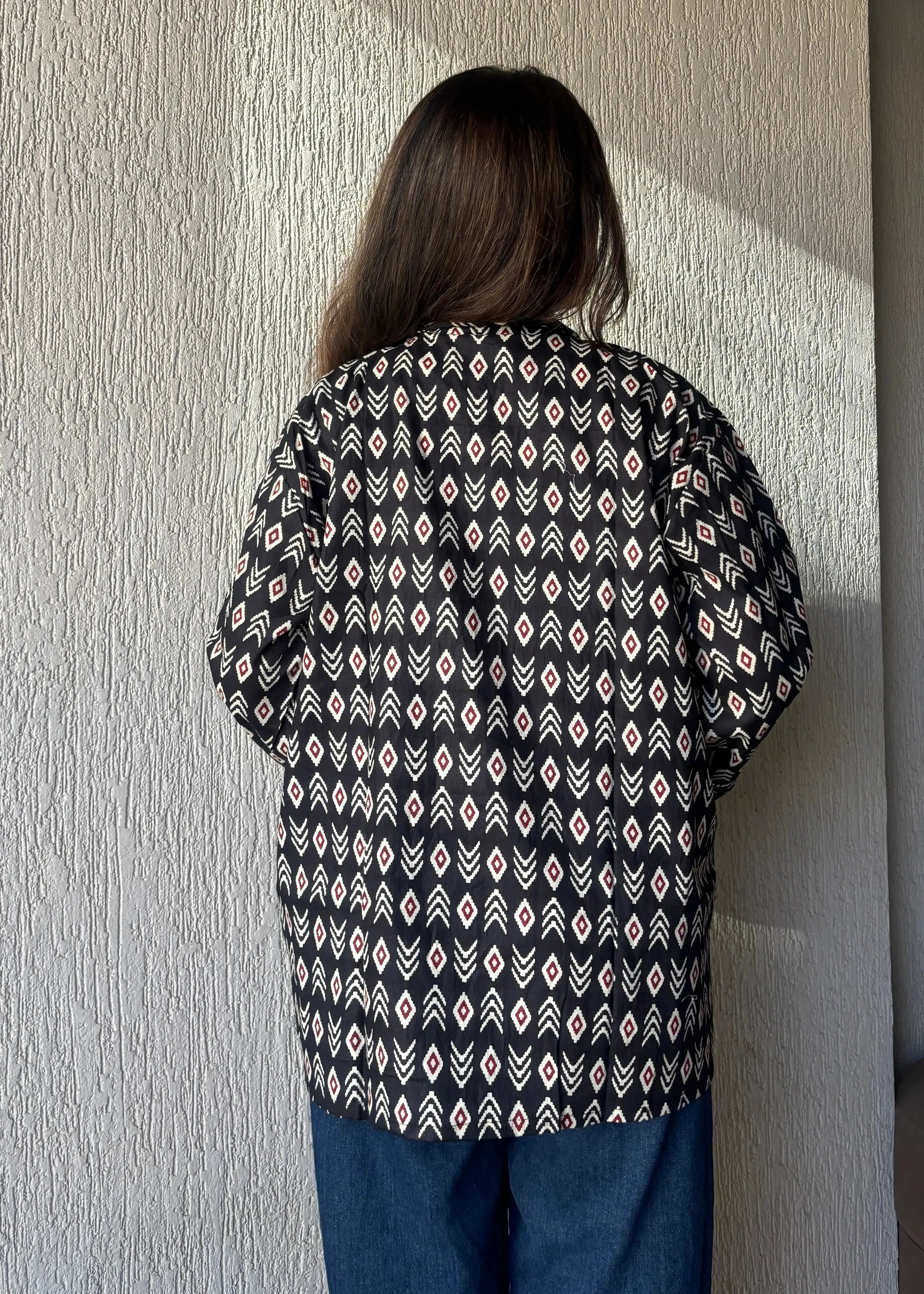 Black oversized shrug