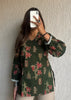 Green Not so basic cotton short kurti