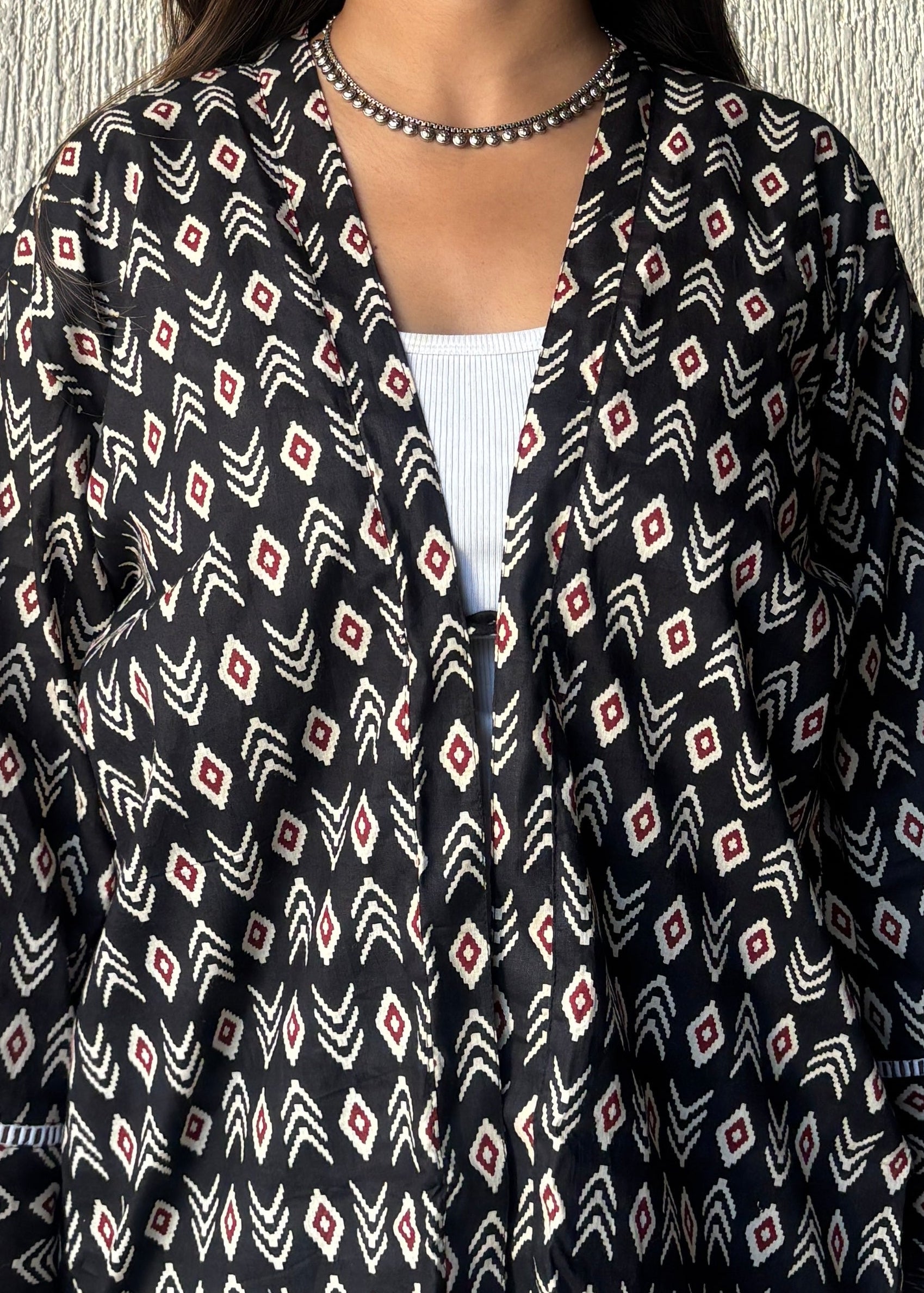 Black oversized shrug