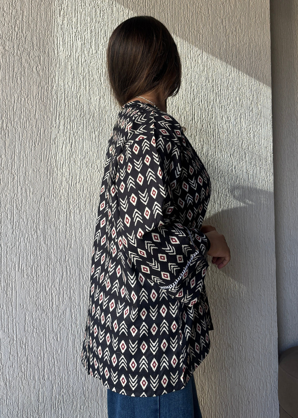 Black oversized shrug