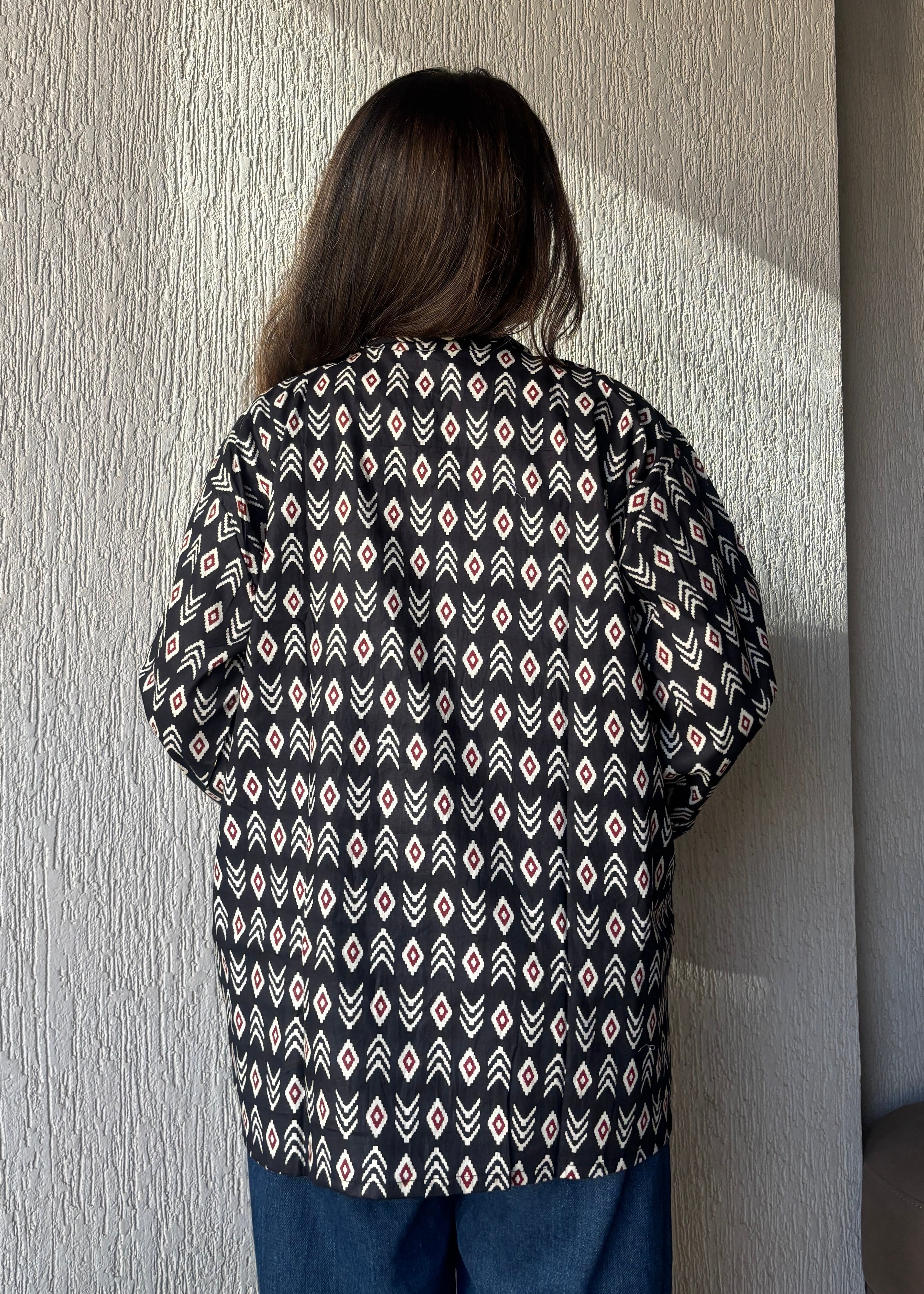 Black oversized shrug