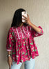 Pink boho cotton short kurti