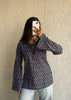 Blue bossy cotton short kurti