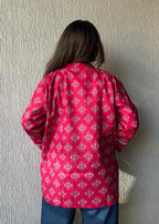 Shrug Pink oversized cotton