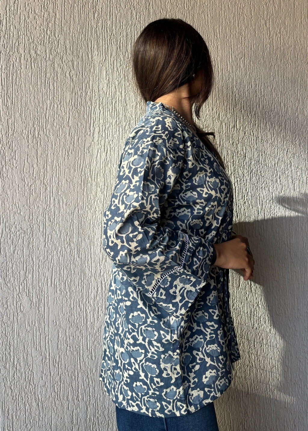 Floral oversized shrug