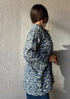 Shrug Floral oversized cotton