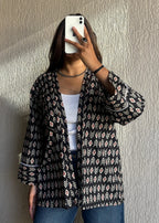 Shrug Black oversized cotton
