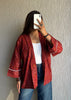 Rust oversized shrug