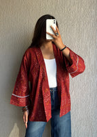 Shrug Rust oversized cotton