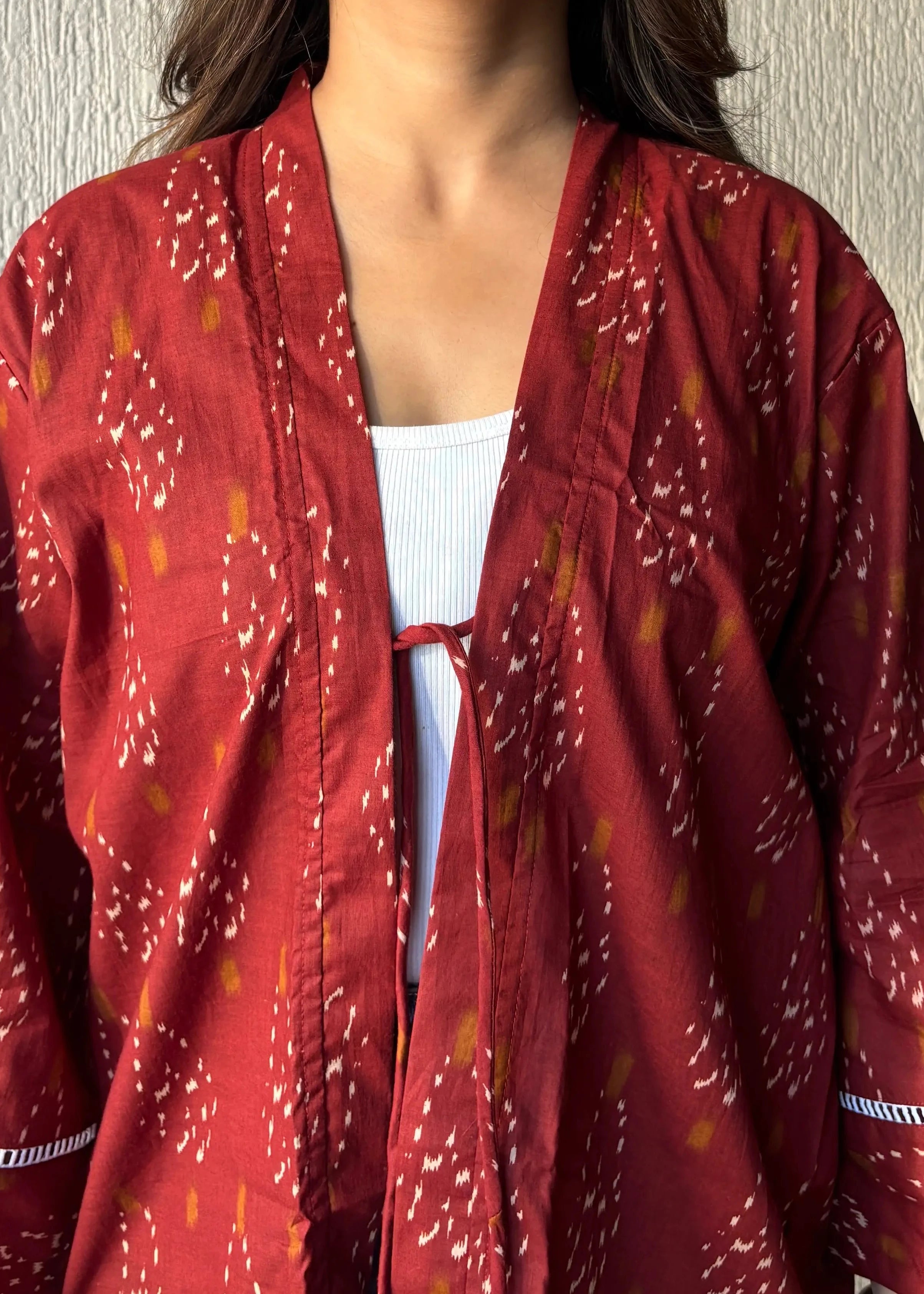 Rust oversized shrug